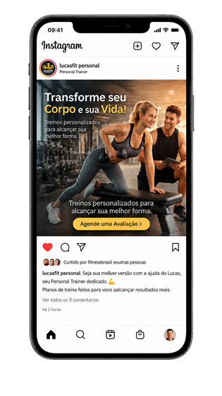 Post do Instagram agendado automaticamente pelo GERA para um restaurante