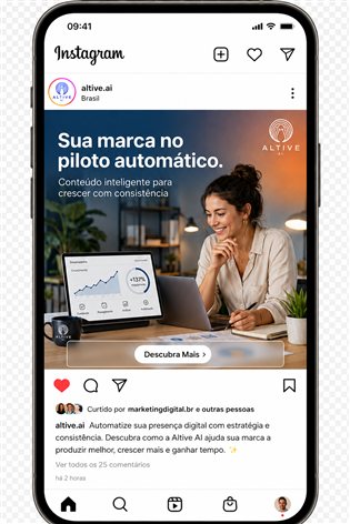 App do GERA com post do Instagram: sua marca no piloto automático